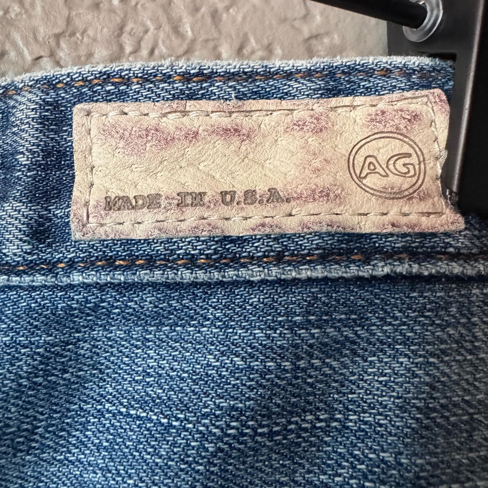 Ag Adriano Goldschmied Women's Ripped Light Blue Cigarette Jean - Picture 7 of 9
